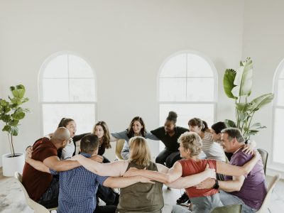 Liberal art education student sit into the circle